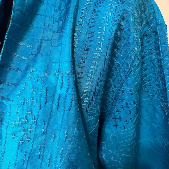 Chico's Turquoise kimono style jacket - Picture 2 of 4